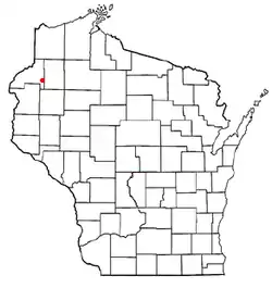 Location of Dewey, Wisconsin