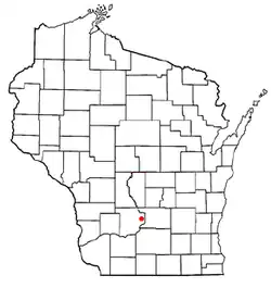 Location of the Town of Greenfield, Sauk County, Wisconsin