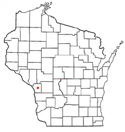 Location of Hamilton, Wisconsin