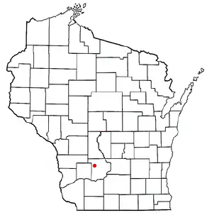 Location of Ironton (town), Wisconsin