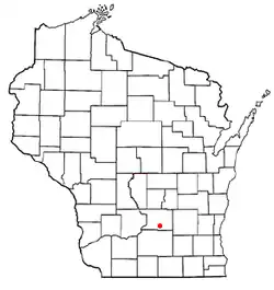 Location of Leeds, Wisconsin