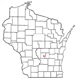 Location of Montello, Wisconsin