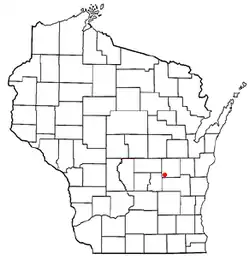 Location of Nepeuskun, Wisconsin