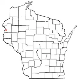 Location of Osceola, Polk County, Wisconsin