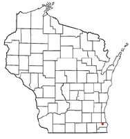 Location of Raymond, Wisconsin