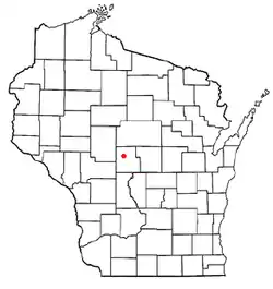 Location of the Town of Richfield, Wood County, Wisconsin