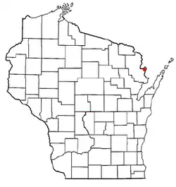 Location of Wagner, Wisconsin