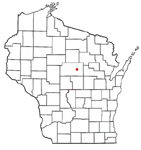 Location of the Town of Weston, Wisconsin