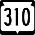 State Trunk Highway 310 marker