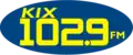 "Kix 102.9" logo before trimulcast