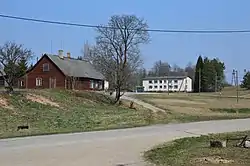 View from the village tavern