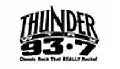 "Thunder 93.7 WTRX" used during its classic rock days.