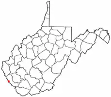 Location of Chattaroy, West Virginia