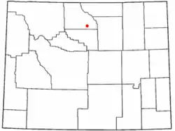 Location of Hyattville, Wyoming