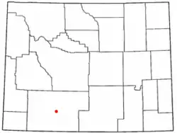 Location of Point of Rocks, Wyoming