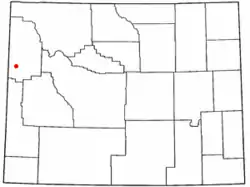 Location of Teton Village, Wyoming