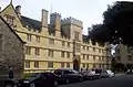 Wadham College main entrance on Parks Road.