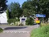 Place name, with in the background the Mary Chapel.