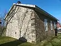 Rear view of the Wallington Cobblestone Schoolhouse