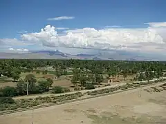 View of Wan Bhachran looking North (In the background is Salt Range, specifically Sakesar.)