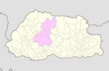 Location of Phobji Gewog