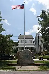 War memorial in Lansford.