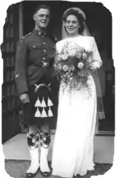 Eswyn Lyster's wedding 1943 to CSM Wm. L. Lyster