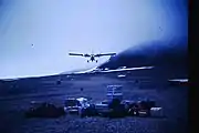 Start of Twin Otter on Ward Hunt Island airstrip