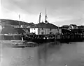 Warehouse and wharf in Kodiak, June 1908