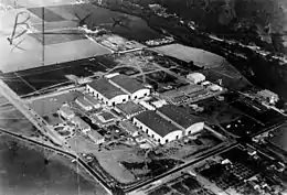 First National Studios, Burbank, circa 1928. It can be appreciate the first company buildings.