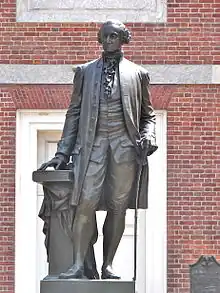 George Washington (original marble 1869, bronze replica 1910), Independence Hall,  Philadelphia