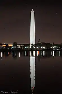 The Washington Monument viewed from the tidal basin