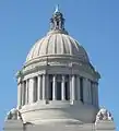 The dome and lantern of the Legislative Building.