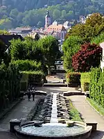 The cascade at Wasserkunstanlage Paradies