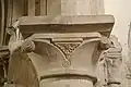 English Romanesque waterleaf capital