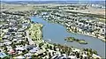 Aerial shot of eastern Waterways (prior to construction of the Peninsula Freeway), viewing southeast towards Bangholme