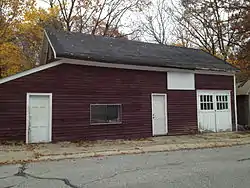 Waucantuck Mill Complex, A storage building is all that remains of the original site of the 1825 Luke Taft Mill where wash and wear fabrics were pioneered in the USA