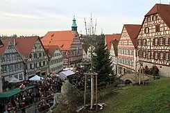 Half-timbered houses, Backnang, Germany