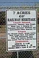 Welcome sign to Saskatchewan Railway Museum