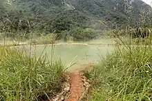 The natural hot pools located at Welcome Flat