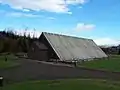 A plastic building which housed a lab to test computer products for electrical emissions