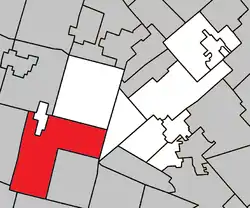 Location within Les Pays-d'en-Haut RCM