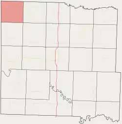 Location in Bates County