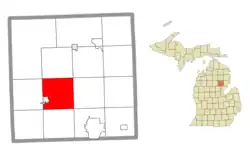 Location within Ogemaw County