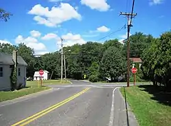 Intersection of Casino Drive and West Farms Road