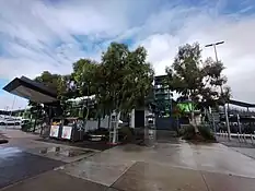 West Footscray railway station viewed from the north, June 2023