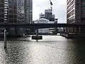 Landmark Pinnacle under construction viewed from South Dock. September 2017.