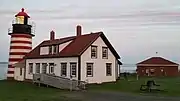 West Quoddy Head Lighthouse at Sunset