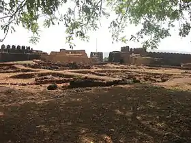 West view of Mirjan Fort from inside the fort