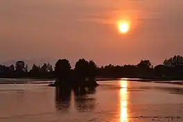 Westchester Lagoon at sunset